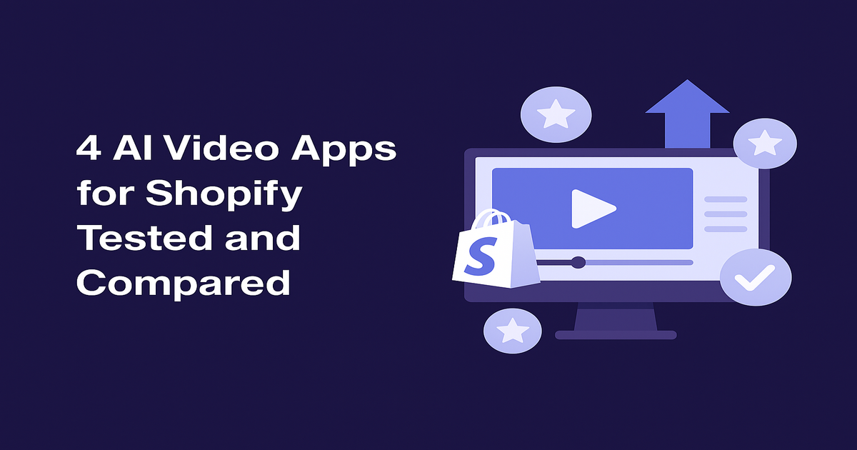 4 AI Video Apps for Shopify Tested and Compared — Here Is Why Provid.AI Wins