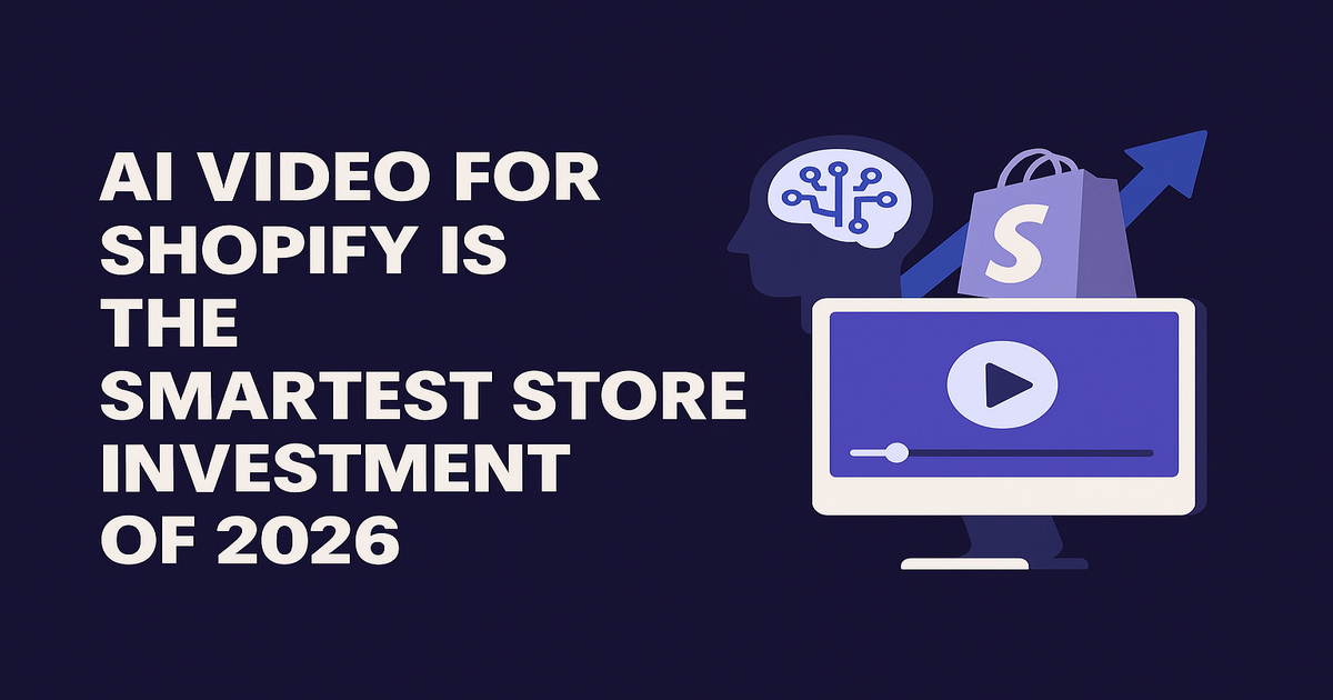 AI Video for Shopify — Why It Is the Smartest Store Investment of 2026