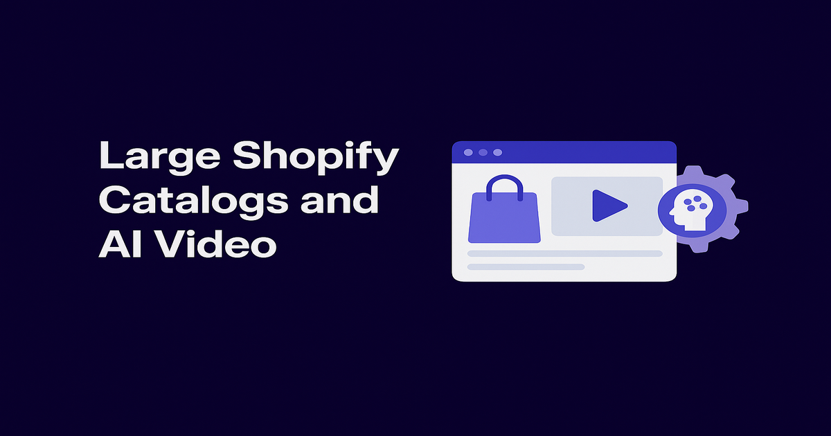 Large Shopify Catalogs and AI Video — How Provid.AI Creates Content for Every Product at Scale